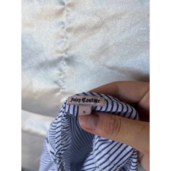 Juicy Couture Stripped babydoll lace tie up top - Picture 8 of 8